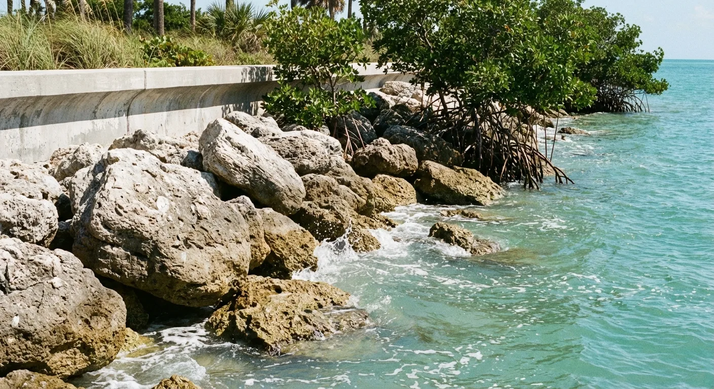 natural rip rap seawall protection pasco Elfers FL