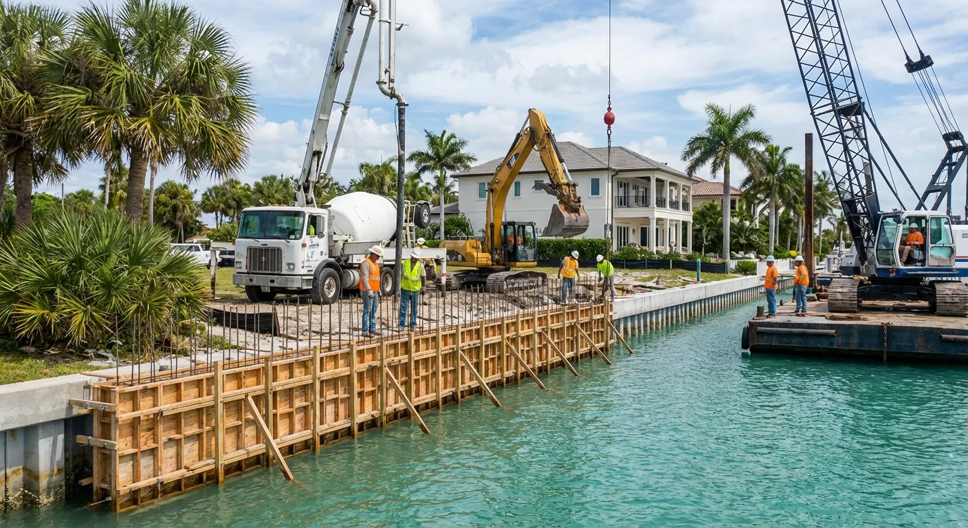 seawall construction 1 Pasco County FL